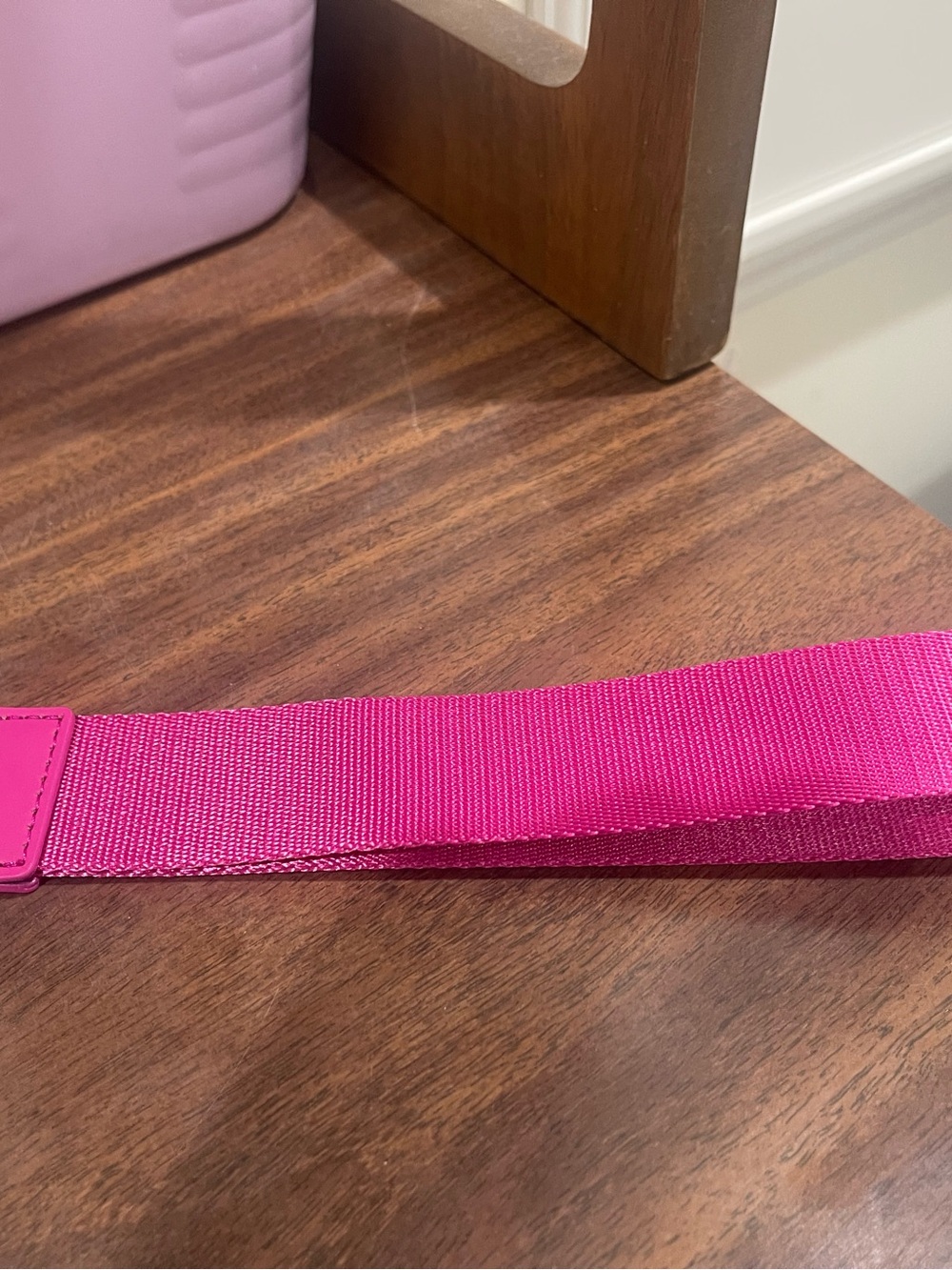 Bright Pink Women's Webbing Wrist Strap